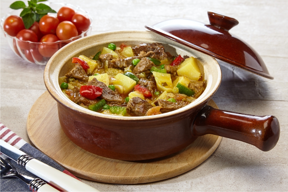 Carne de vitela guisada com batatas