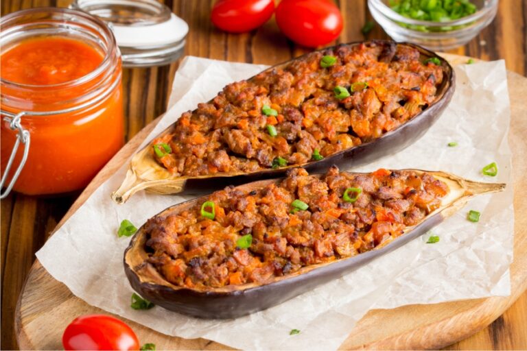 Beringelas no forno recheadas com carne picada | Supermercados Froiz